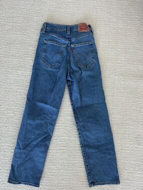 Levi's Blue Straight Leg Jeans with Patch